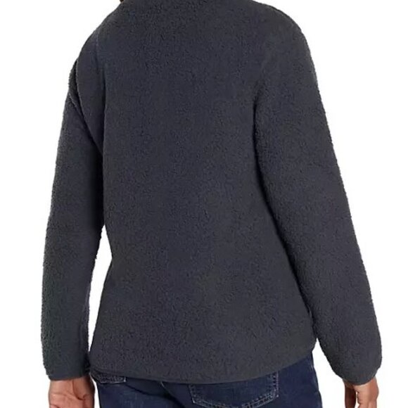 NWT! Eddie Bauer Cozy & Stylish Full-Zip Grey Fleece Jacket. - Picture 2 of 4